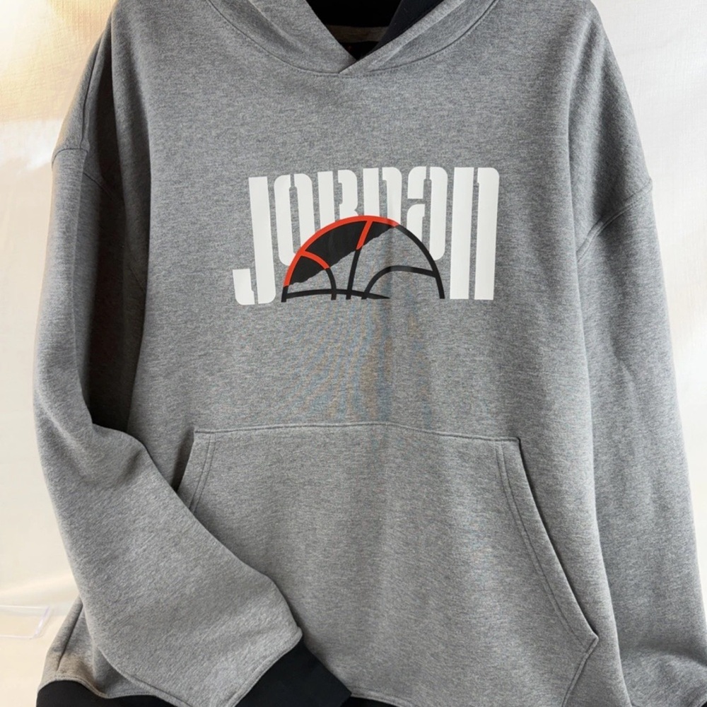 NIKE AIR JORDAN DNA HBR Men's Hoodie Carbon/Heather/Black  DC9639-091 SZ : XXL
